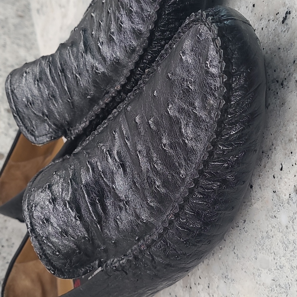 Mezlan Platinum Banff Ostrich Loafers - Picture 5 of 10